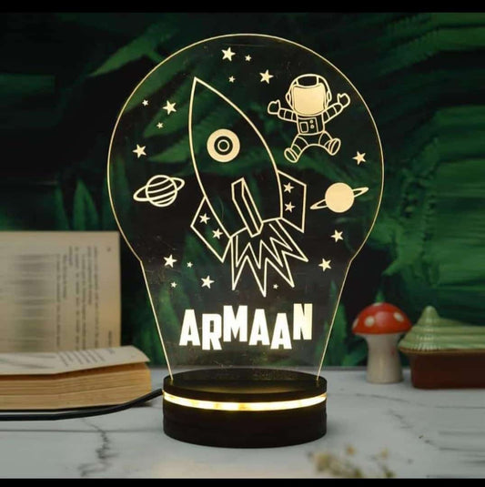 Personalised Space 3D Lamp