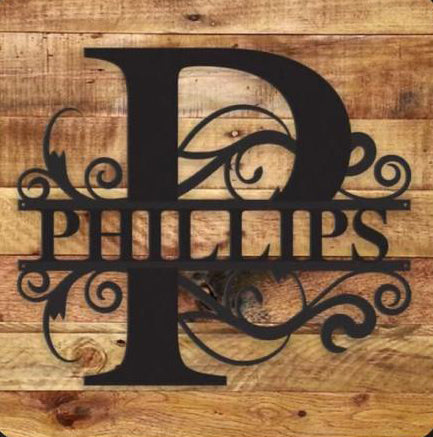 Personalised Initial Wooden Name Plate