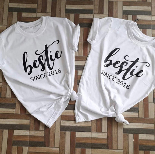 Customised white tee