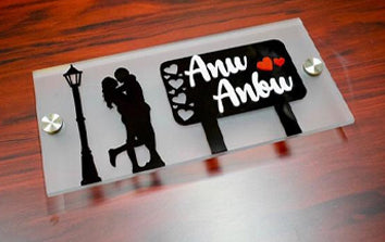 Acrylic Couple Name Plate