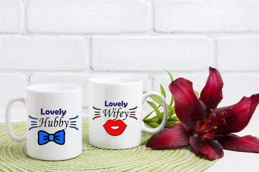 Hubby Wifey Couple Mug