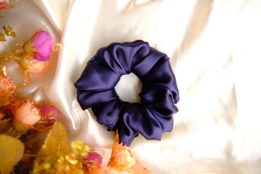 Ultramarine Satin Scrunchie
