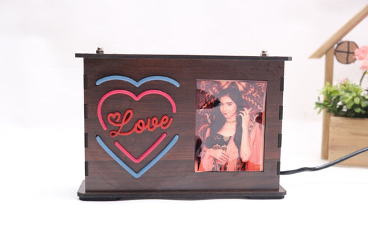 Heart Style Neon Photo Box Lamp