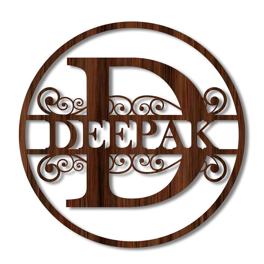 Personalised Wooden Monogram Alphabet