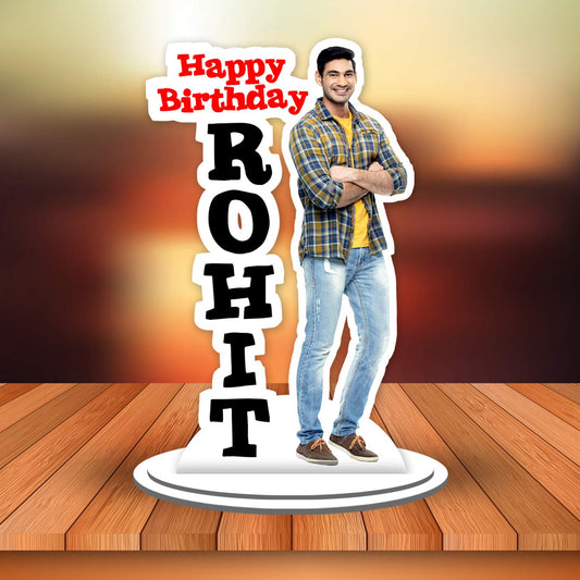 Personalized Wooden Photo Cutout Caricature with Name