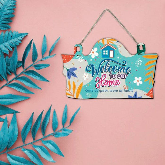 Welcome to our Home Wall Hanging and Door