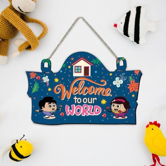 Welcome to our World Wall Hanging and Door