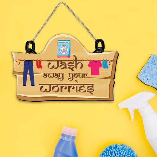 Wash Away worries Wall Hanging and Door