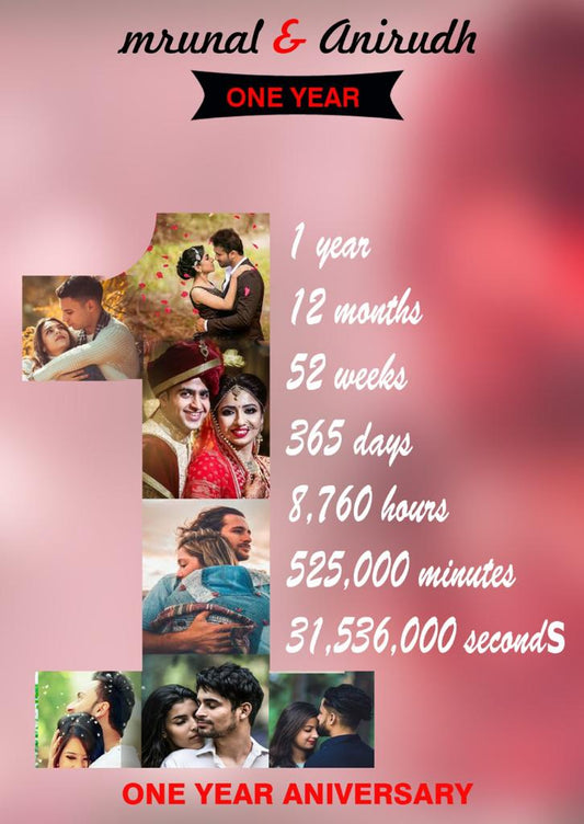 1 Year Anniversary Card