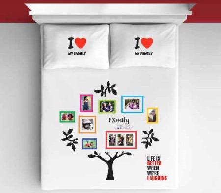 I Love My Family BedSheet