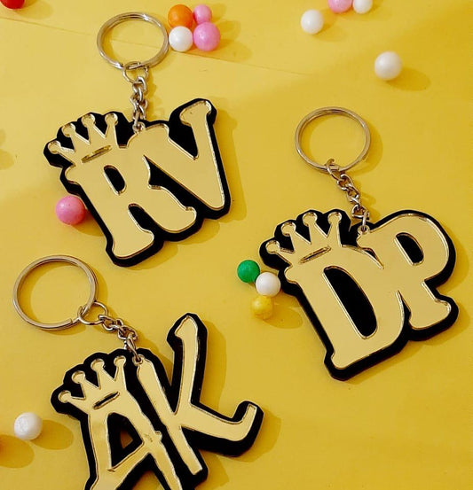 Royal Initial Keychain