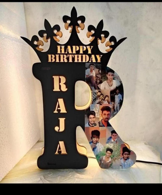 Royal Birthday Photo Lamp