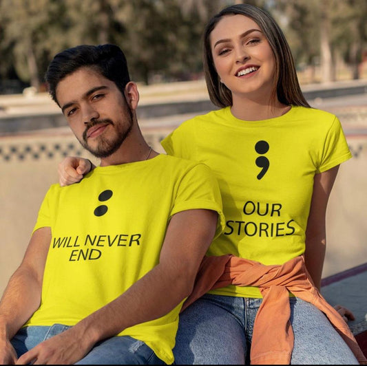 Our Story Will Never End Couple tee
