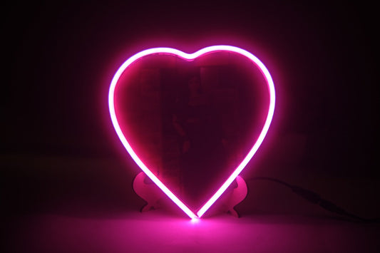 Heart Shape Neon Frame
