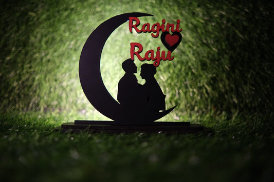 Wireless Couple Mini Moon Name Lamp