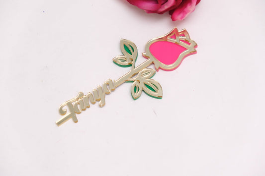 PINK GLASS ROSE