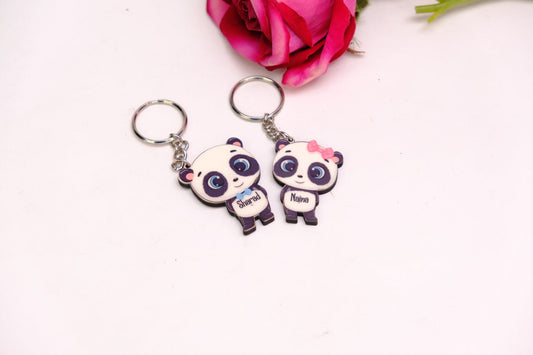 COUPLE PANDA KEYCHAIN