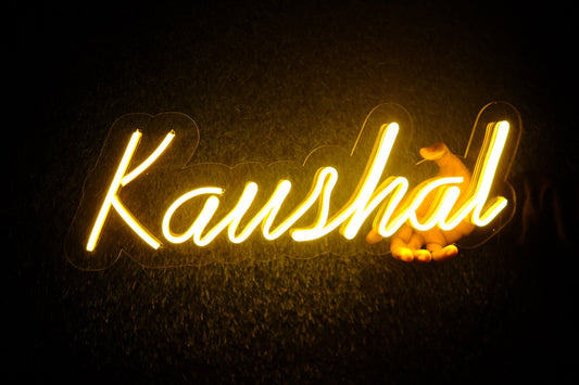 Name Neon Glass Lamp