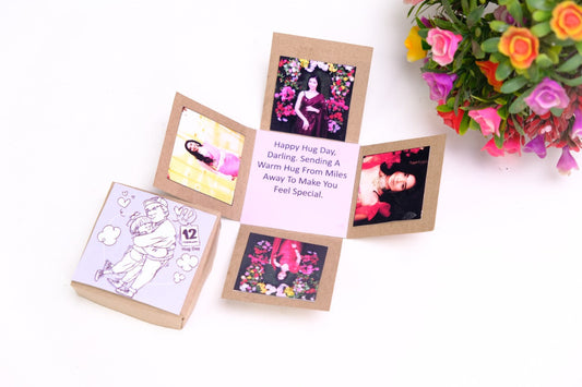 Hug Day Photo Mini Explosion Box