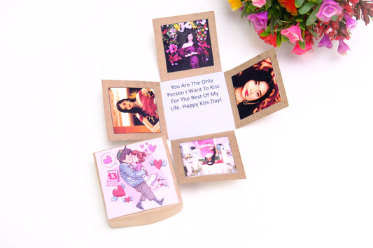 Kiss Day Photo Mini Explosion Box
