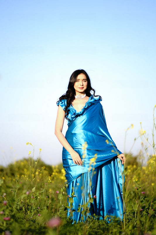 Ferozi One Minute Satin Saree
