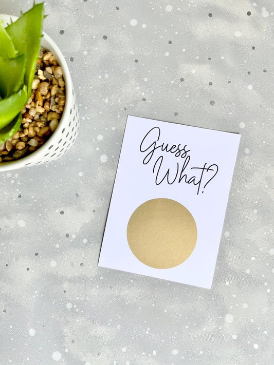 Personalised Guess What Scratch Card