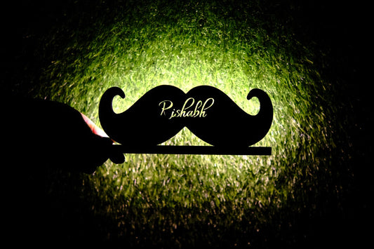 Personalised moustache Lamp v2
