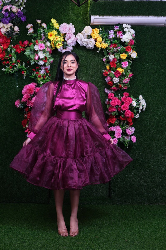 Verona Wine Skirt Top