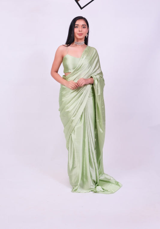 Unstitched Mason Satin Saree
