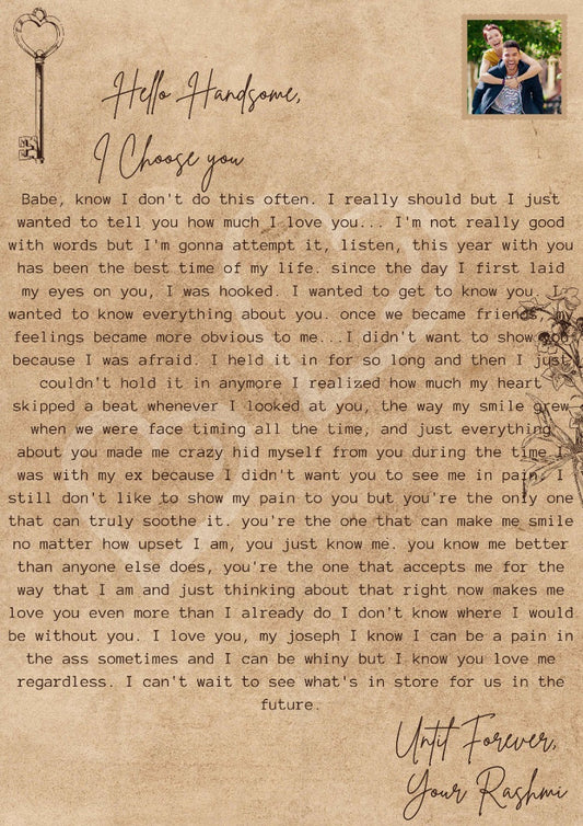 Hello Handsome Virtual Love Letter