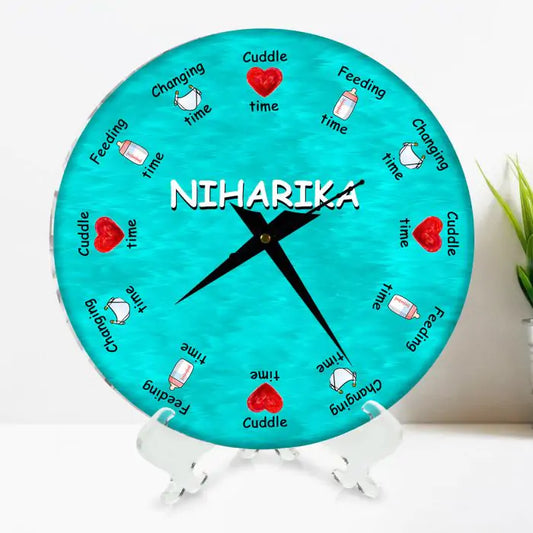 Personalised Baby Clock
