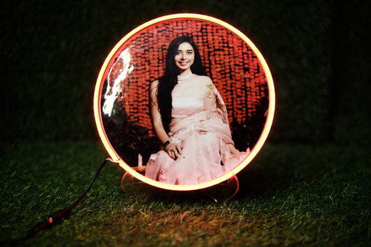 Circle Neon Photo Lamp