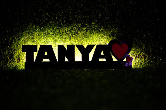 Personalised Name Heart Lamp
