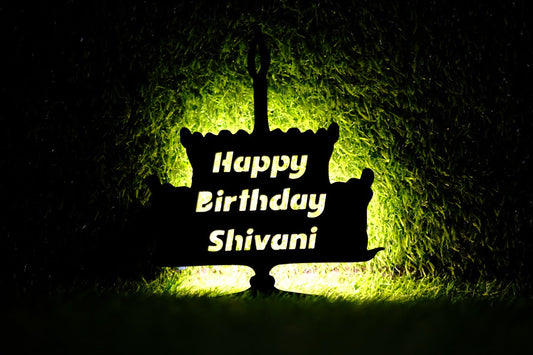 Personalised Name Birthday Cake Lamp