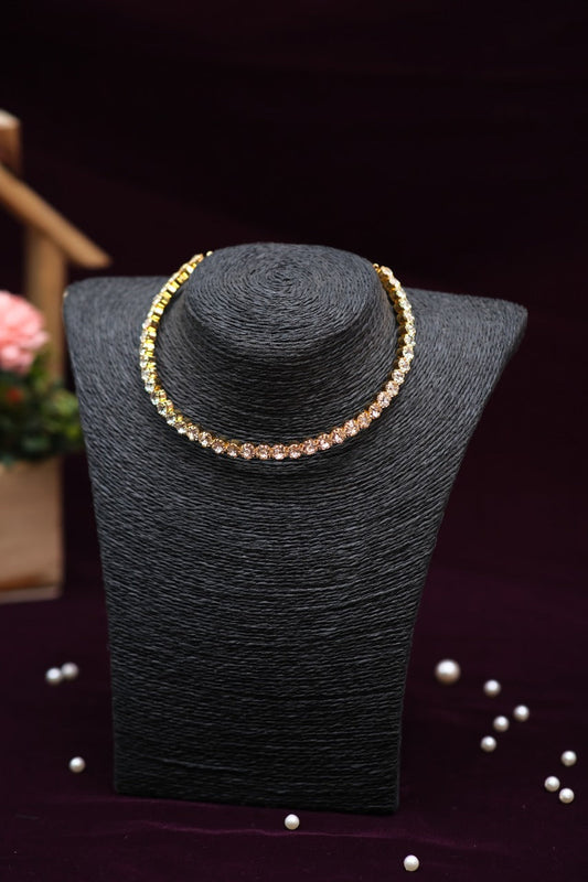 Single layer Gold Choker