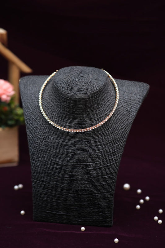 Stone work Gold Choker