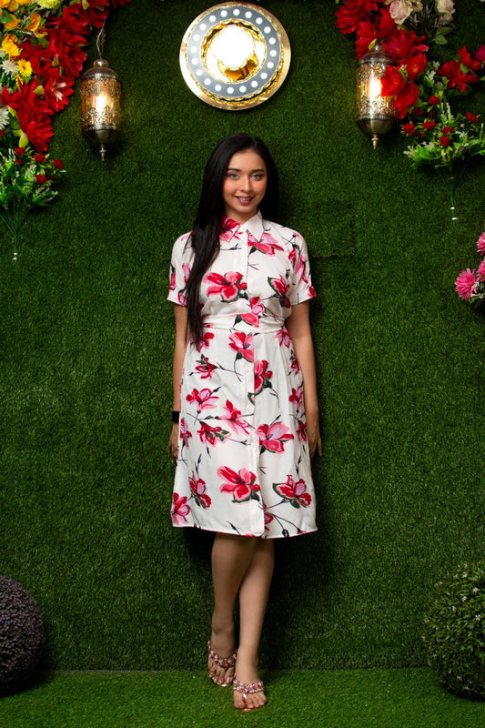 Tulip Garden Shirt Dress