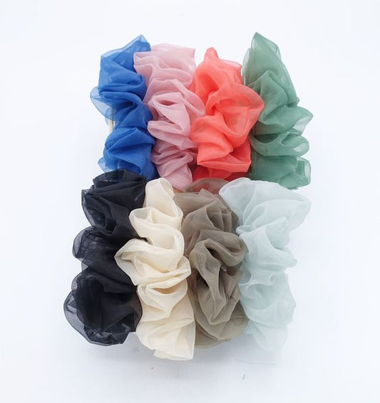 Wholesale Organza Scrunchies 100 Pc