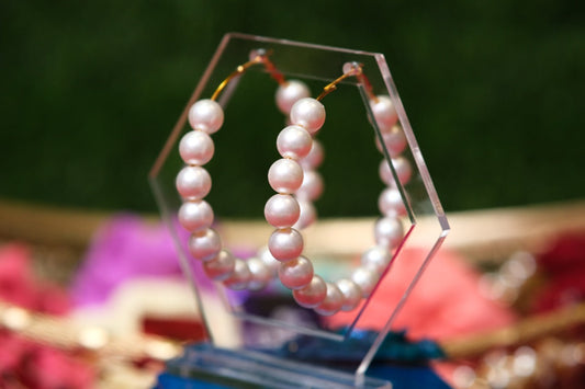 Pearl Small Hoop