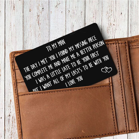 Wallet card message