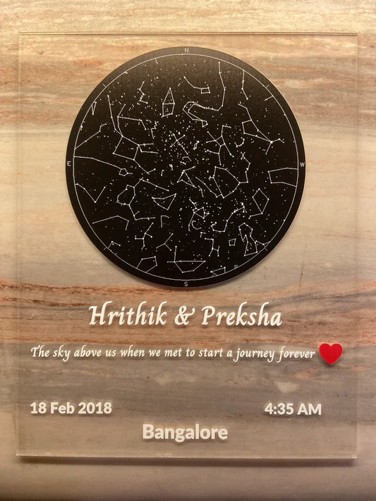Acrylic star map