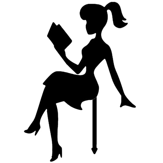 Sitting Girl Birthday Cake Topper