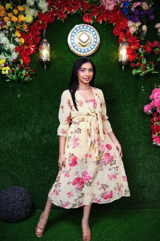 Aurora Dress with Shrug