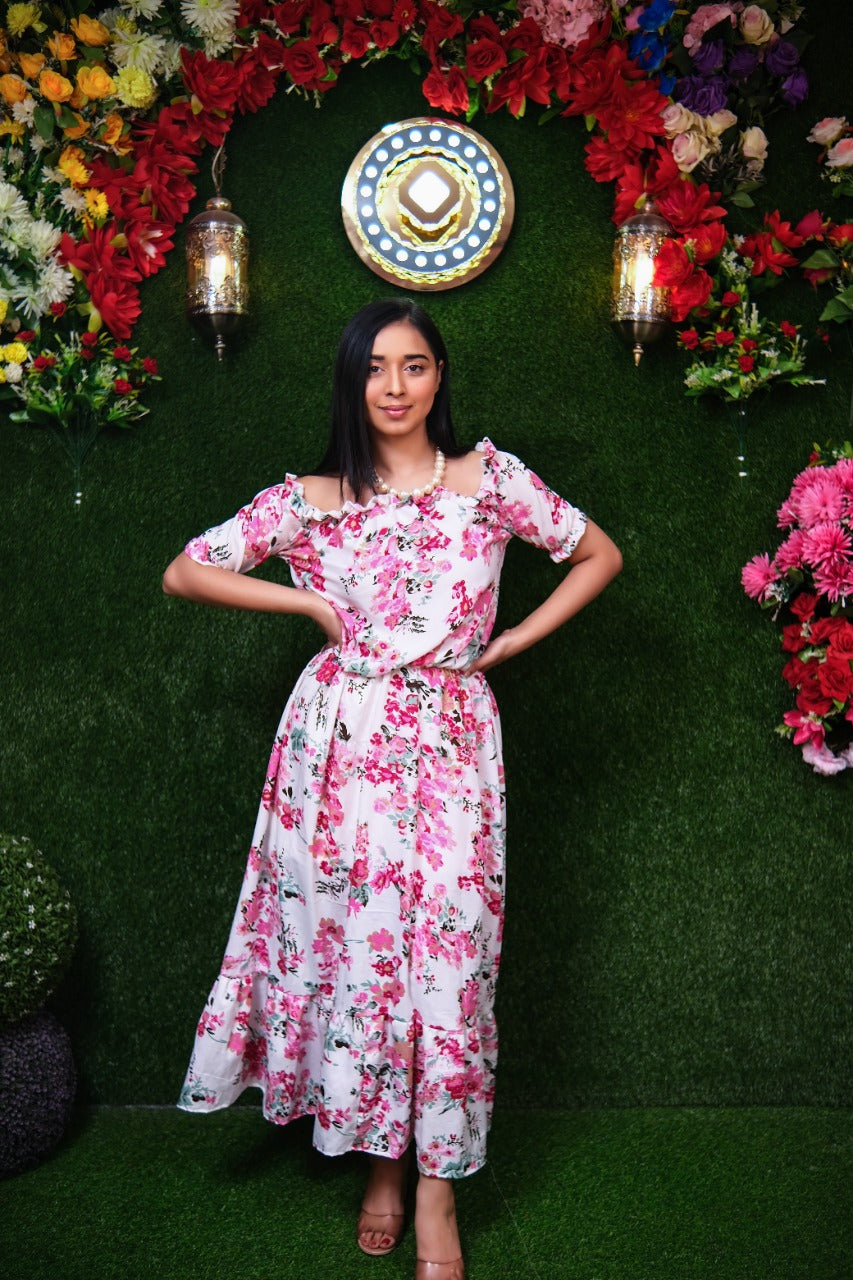 Osley Dress Rose Flower main image 0