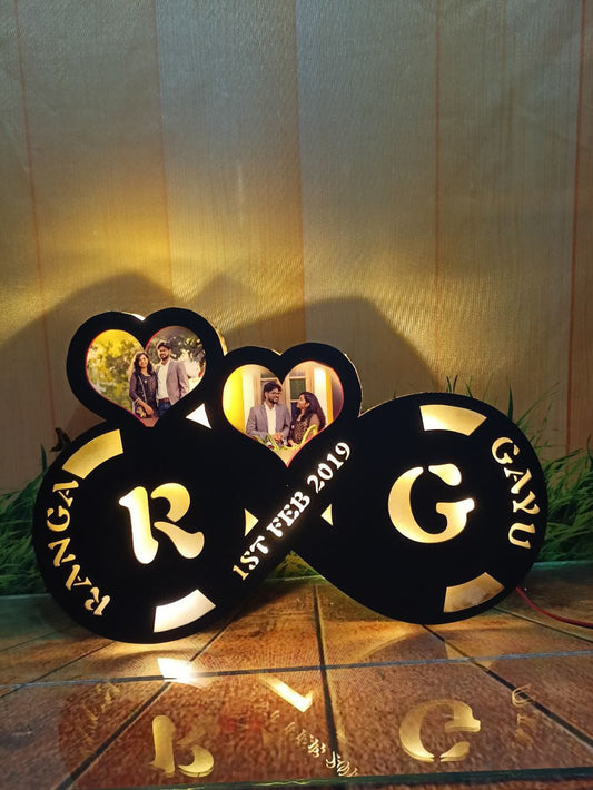 Infinity Lamp with Name and Photo