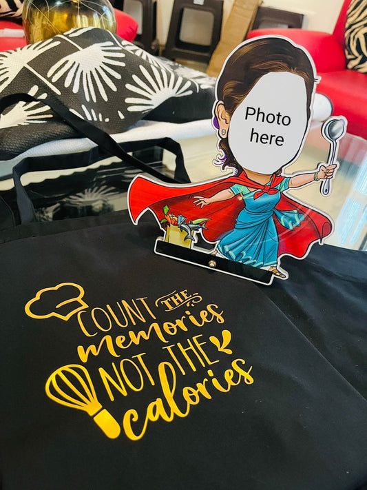 Mommy Special Apron with Personalised caricature