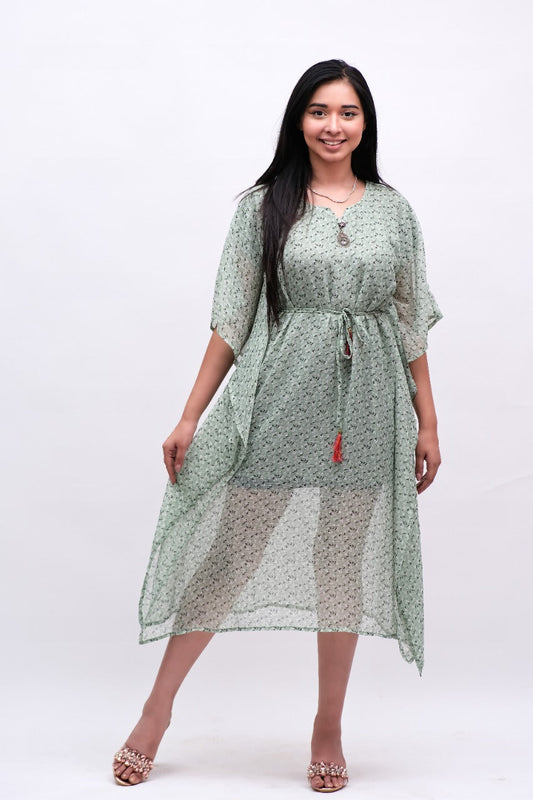 Green Kaftan Dress