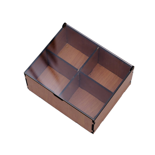 Wooden compartment Box Organizer