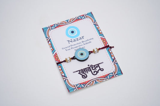 Sky Blue Nazar Rakhi