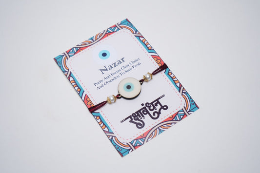 White Nazar Rakhi